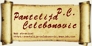 Pantelija Čelebonović vizit kartica